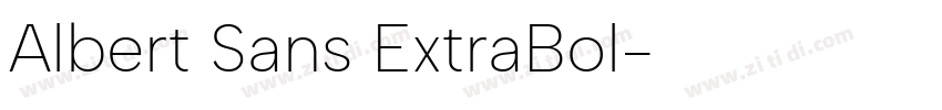 Albert Sans ExtraBol字体转换